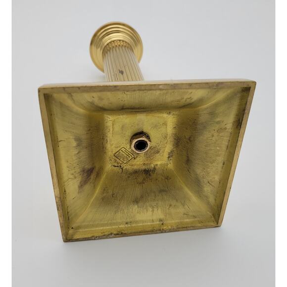 Vintage Smithsonian Institution Collection Baldwin Brass Candlestick 10" Tall - Picture 13 of 15